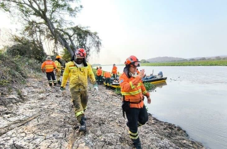 Imagem de compartilhamento para o artigo Com chuva abaixo da média MS prepara ações de combate aos incêndios florestais da MS Todo dia